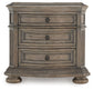 Ardenfield - Three Drawer Night Stand - Light Brown