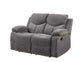 Kalen - Motion Loveseat - Gray Chenille