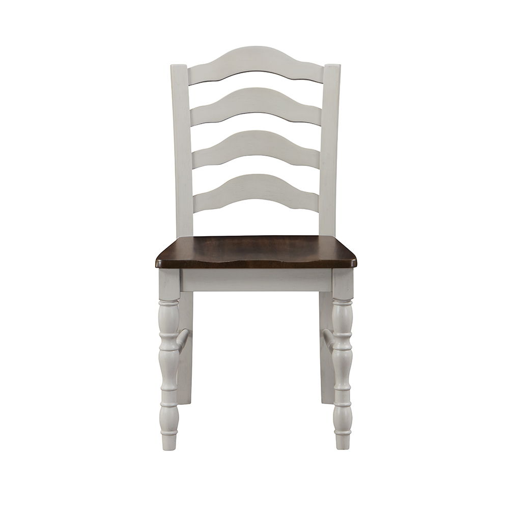 Bettina - 5 Piece Dining Set - Gray & Weathered Oak