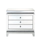 Lotus - 32" Console Cabinet - Mirrored & Faux Ice Cube Crystals