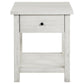 Payne - 1 Drawers Wood End Table with Shelf