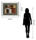 In The City Il By Carol Robinson - Mirror Framed Print Wall Art - Dark Brown