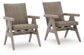 Cliff Trails - Rocking Arm Chair (Set of 2) - Beige