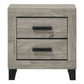 Mari - Nightstand - Light Gray Finish