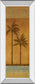 Golden Palm Il By Jordan Grey - Mirror Framed Print Wall Art - Light Brown