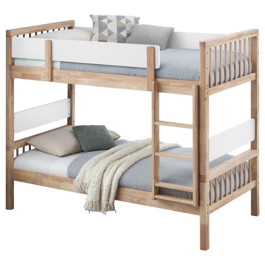 Dakota - Wood Twin Over Twin Bunk Bed - Natural