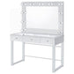 Umbridge - 3-Drawer Vanity Set With Lighting - Chrome And White