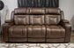Mestrino - Power Recline Sofa With Adjustable Headrest - Hickory