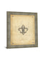 Classic Fleur Crest - 28" x 34" Framed Wall Art - Beige
