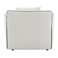 Yolanda - Chair With Pillow - Beige Chenille