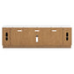 Camdill - XL TV Stand With Fireplace Option - Light Brown
