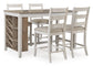 Skempton - Rectangular Counter Table With Storage - White