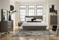 Arkenton - 5 Pc. - Dresser, Mirror, King Panel Bed - Grayish Brown