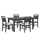 Sable Crest - 5 Piece Set (Rectangle Dining Table & 4 Chairs) - Black