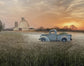 Evening Farm By Nan (Framed) (Small) - Light Brown