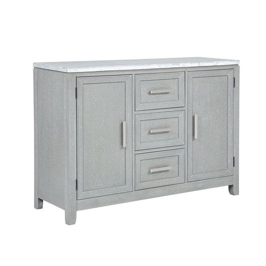 Fiona - Marble Top Dining Buffet / Server - Mist Gray