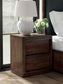 Dilenno - Two Drawer Night Stand - Dark Brown