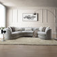 Ivria - Sectional Sofa With 9 Pillows - Gray Boucle