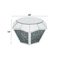 Noralie - 18" Coffee Table - Mirrored & Faux Diamonds