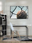 Fence Line Court Canvas In Frame - Black / Blue
