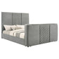 Tara - Upholstered Panel TV Bed
