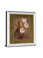 Flores En Umber I By Nan - Mirror Framed Print Wall Art - Light Brown