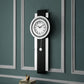 Noralie - Wall Clock - Black, Mirrored & Faux Diamonds
