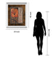 Orange Burst I By Rosie Abraham - Mirror Framed Print Wall Art - Orange