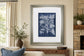 34x40 Besler Leaves in Indigo II By Vision Studio - Blue