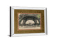 La Base De La Eifel By Wild Apple Studio - Mirror Framed Print Wall Art - Light Brown