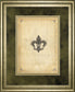 Fleur Di Lies I By Alexey Paviuts Double Matted - Framed Print Wall Art - Beige