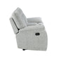 Chablis - Reclining Console Loveseat - Mist Gray