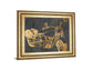 Motorcycle Bling I By Jennifer Goldberger - Framed Print Wall Art - Gold