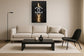 Glowing Urban Glam - 33" x 48" Framed Wall Art - Black