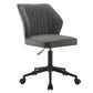 Pakuna - Office Chair - Vintage Gray Synthetic Leather & Black