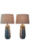 Speckled Stone Ceramic Table Lamp (Set of 2) - Speckled Soft Stone