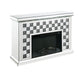 Noralie - Fireplace - Faux Diamonds & Mirrored