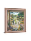 Sunlit Garden Retreat - 34" x 28" Framed Wall Art - Green