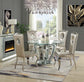 Noralie - Dining Table - Mirrored & Faux Diamonds