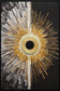 Solar Divide I Hand-Embellished LED Canvas In Frame - Black / White