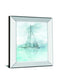 Sailing Boat II By Ken Roko - Mirror Framed Print Wall Art - Light Blue