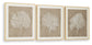 Hendridge - Wall Art Set (Set of 3) - Taupe / White