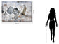 Onyx Drift - 39" x 59" Framed Wall Art - Gray