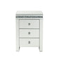 Noralie - Accent Table - Mirrored & Faux Diamonds