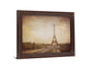Sepia Eiffel View - 28" x 34" Framed Wall Art - Dark Brown