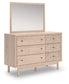 Arloster - 4 Pc. - Full Panel Storage Bed, Dresser, Mirror And Nightstand - Tan