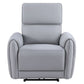 Jeromie - Power Motion Recliner With USB Port - Gray Synthetic Leather
