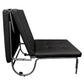 Senon - Adjustable Chair Futon) - Silver & Black