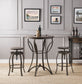 Gavino - 3 Piece Bar Table Set - Walnut & Sandy Black