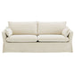 Shane - Sofa With 2 Pillows - Beige Linen